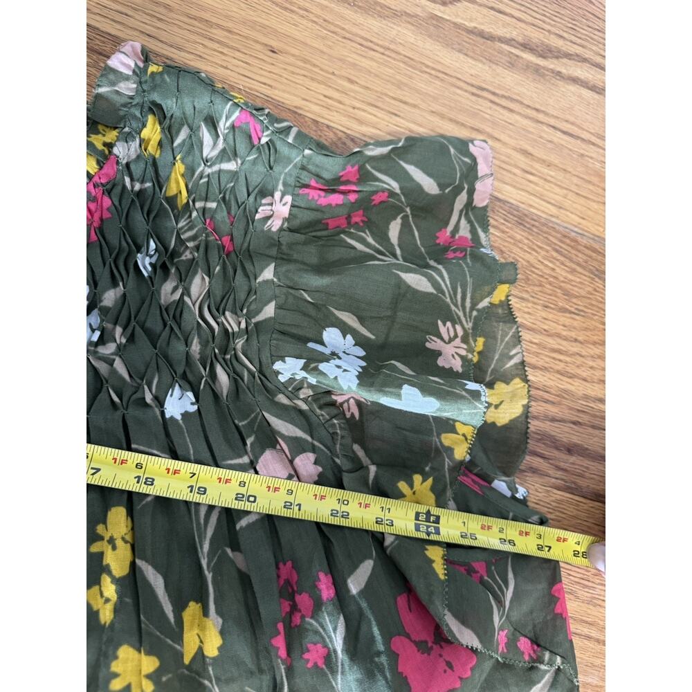 Daniel Rainn Linen Flutter Sleeve Button Down Top… - image 6